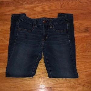 American Eagle Super Stretch Dark Blue Jegging